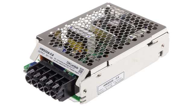 TDK-Lambda Switching Power Supply, HWS50A-5/A, 5V dc, 10A, 50W, 1 Output, 120 → 370 V dc, 85 → 265 V ac | HWS50A-5/A