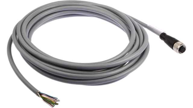 Pepperl + Fuchs Female 8 way M12 to 8 way Sensor Actuator Cable, 5 m | V17-G-5M-PUR