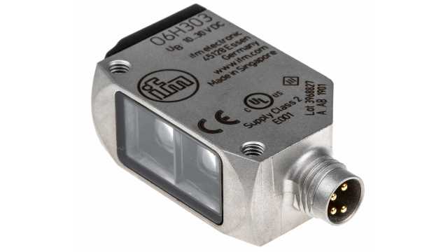 ifm electronic Diffuse Photoelectric Sensor, Block Sensor, 2 mm → 200 mm Detection Range | O6H303