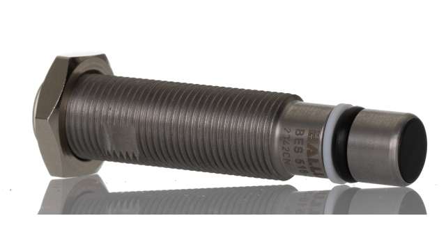 BALLUFF Inductive Threaded Barrel Proximity Sensor, M12, 1.5 mm Detection, PNP NO, 10 → 30 V dc | BES 516-300-S249-S4-D