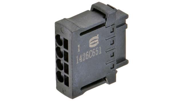 HARTING, 2.54mm Pitch, Har-Flexicon, 4 Way, Vertical, Pluggable Terminal Block, Plug, Cable Mount, Screw Termination, | 14310413101000