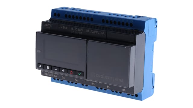 Crouzet em4 Local Series PLC CPU Starter Kit for Use with em4 Series, Relay, Static Output, 16-Input, Analogue, Digital | 88981106