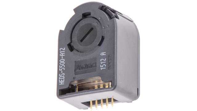 Broadcom 4.5 to 5.5 V Optical Encoder with a 6 mm Hollow Shaft, Standard Mount, External | HEDS-5500#A12