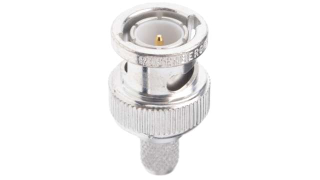 Rosenberger 71S102 Series Cable Male BNC, 75 Ω, Straight Body Crimp | 71S102-109N5