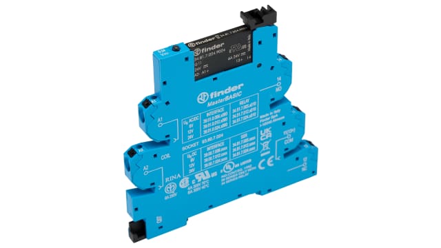 Finder Series 39 Series Solid State Interface Relay, 26.4 V Control, 6 A Load, DIN Rail Mount | 39.00.7.024.9024