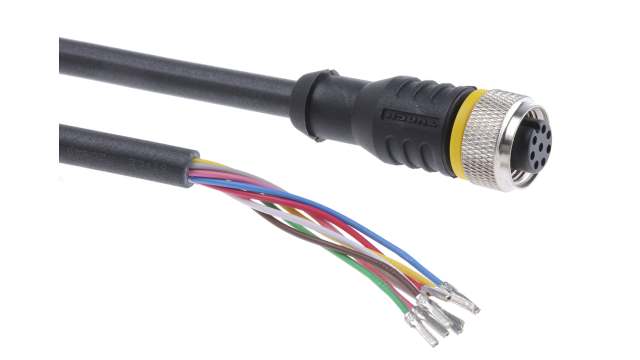 Turck Female 8 way Straight to Unterminated Sensor Actuator Cable, 2 m | RKC8T-2/TXL