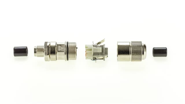 Telegartner Circular Connector, 8 Contacts, Cable, M12 Connector, Plug, Male/Female, IP67, M12 Series | J80026A0100