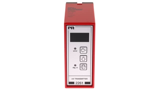PR Electronics 2 Series Signal Conditioner, Voltage Input, Current Output, 19.2/28.8 V dc Supply, EAC, IECEx, UL, Zone | 2261