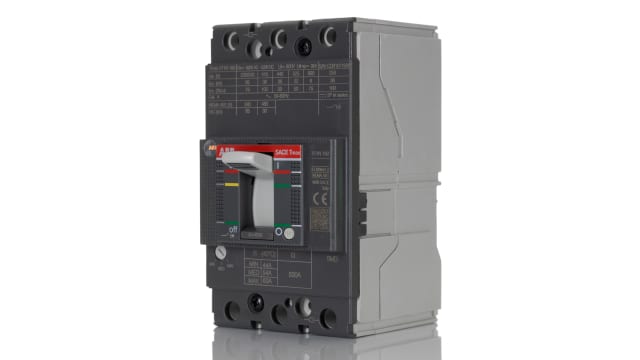 ABB, Protecta, XT1N Molded Case Circuit Breaker 3-Pole 63 A, Breaking Capacity 36 kA, DIN Rail | 1SDA067414R1  XT1N 160 TMD 63-630 3p F F