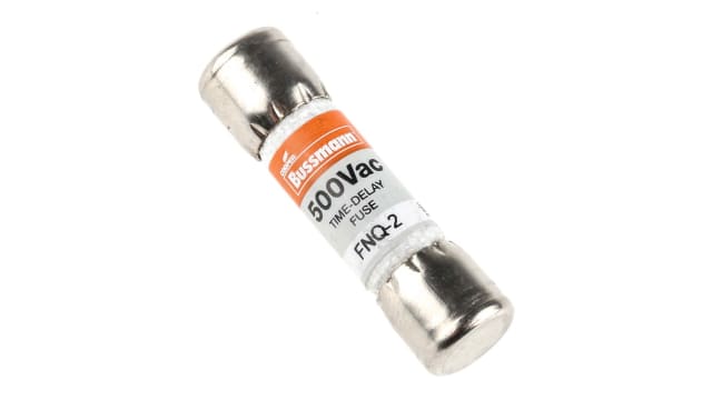 Eaton 2 A T Nickel Plated Bronze Cartridge Fuse, 1.5 x 0.41 in | FNQ-2