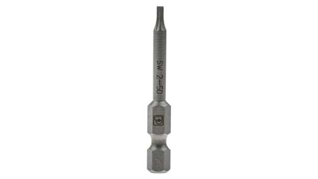 Phoenix Contact Hex Screwdriver Bit, 2 mm Tip, 2 mm Tip, Hex Drive, 50 mm Overall 5-Piece | 1212645