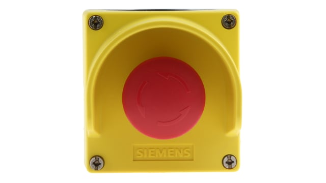 Siemens SIRIUS ACT 3SU18 Series Twist Release Emergency Stop Push Button, Surface Mount, 1NC, IP66, IP67, IP69 | 3SU1801-0NA00-2AC2