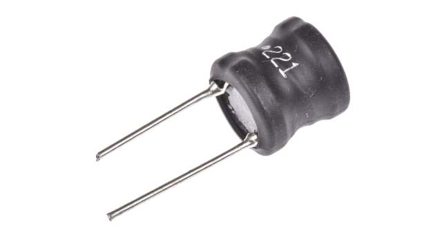 Bourns 220 μH Ferrite DR Radial Inductor, Max SRF:3.4 MHz, Q:40, 680 mA Idc, 250 mΩ Rdc, RLB | RLB1314-221KL