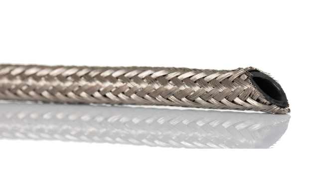 TE Connectivity Expandable Braided Nickel Plated Copper Alloy Cable Sleeve, 4mm Diameter, 10m Length, RayBraid Series | RAY-103-4.0(10)