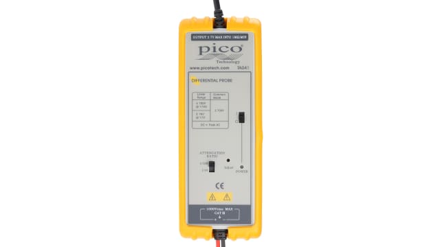 Pico Technology TA Series TA041 Oscilloscope Probe, Differential Type, 25 MHz, BNC Connector | TA041