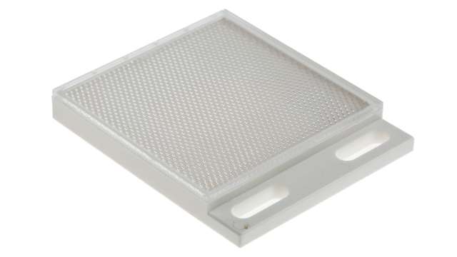 BALLUFF Sensor Reflector for use with Laser Retroreflective Sensor, Photoelectric Sensor, 20.6 mm, 12.5 mm Width | BOS R-22