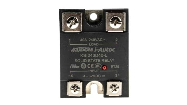 i-Autoc KSI Series Solid State Relay, 40 A Load, Panel Mount, 280 V ac Load, 32 V dc Control | KSI240D40-L