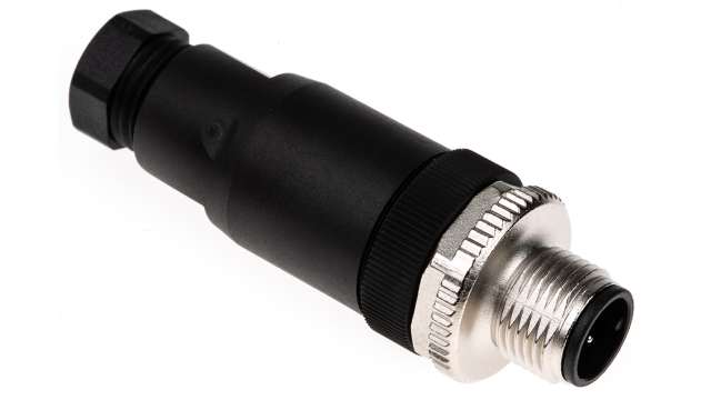 BALLUFF Circular Connector, 4 Contacts, Cable, M12 Connector, Plug, Male, IP67, BCC06M4 Series | BCC06M4