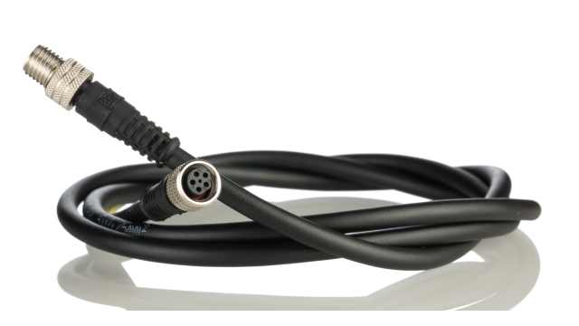 Brad from Molex Female 5 way Straight to Male 5 way Straight Sensor Actuator Cable, 1 m | 1200281309