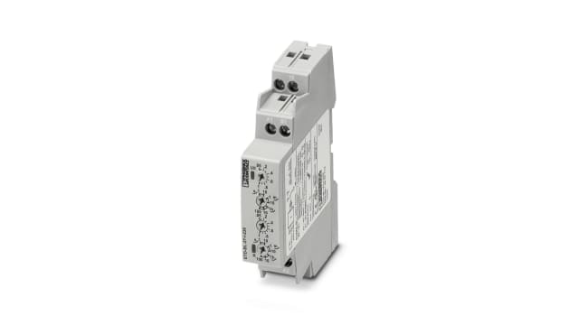 Phoenix Contact ETD-BL-2T-I-230 Series DIN Rail Mount Timer Relay, 24 - 240V ac/dc, 1-Contact, 50 - 100h, SPDT | 2907713