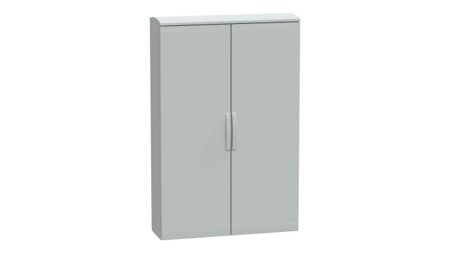 Schneider Electric Thalassa Series Fibreglass Reinforced Polyester 2-Door Floor Standing Enclosure, Opaque Door, IP44 | NSYPLAT15103G