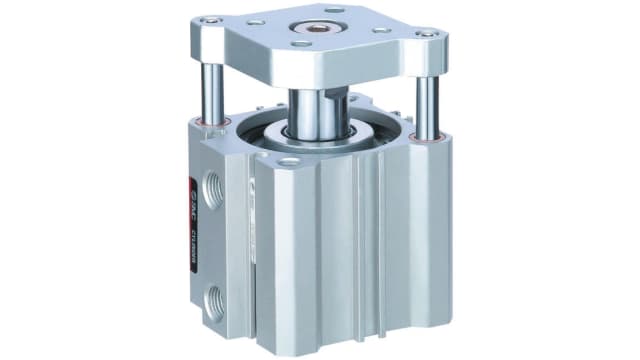 SMC Pneumatic Guided Cylinder - 32mm Bore, 50mm Stroke, CQM Series, Double Acting | CDQMB32-50
