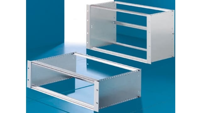 Rittal Ripac ECO Series 3 U Aluminium, Steel, Zinc Rack Mount Chassis, 84 HP, 235 mm Depth | 3688115