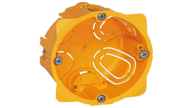 Legrand Batibox Yellow Plastic Back Box, NF, IP55, IP20, IP54, Flush, Surface Mount, 1 Gangs 67 mm 67 mm 50 mm | 0 800 51