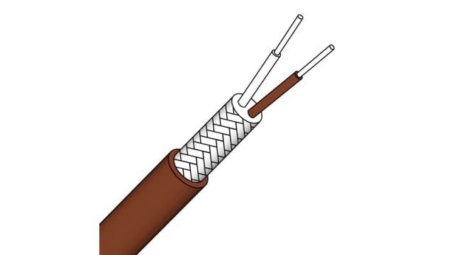 Prosensor PTPT Series Type T Thermocouple Cable/Wire, 25m, PVC Insulation, +105°C Max, 7/0.2mm | PTPT222/25