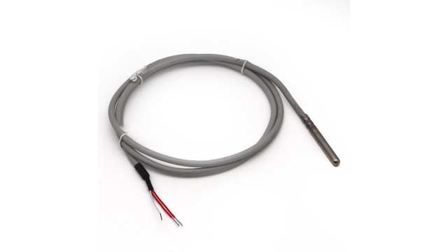 Prosensor PT100 Temperature Probe, 6mm Dia, 100mm Long, 3 Wire, Class A +180°C Max | SLSR100SI1-1M