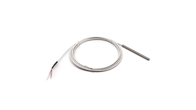 Prosensor PT100 Temperature Probe, 6mm Dia, 100mm Long, 3 Wire, Class A +250°C Max | SLSR100TE1-3M