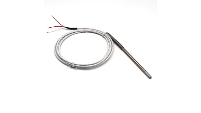 Prosensor PT100 Temperature Probe, 6mm Dia, 50mm Long, 3 Wire, Class A +250°C Max | SL50TE1-2M
