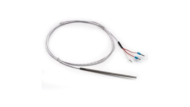 Prosensor PT100 Temperature Probe, 3mm Dia, 100mm Long, 3 Wire, Class A +250°C Max | SL31003F-1M