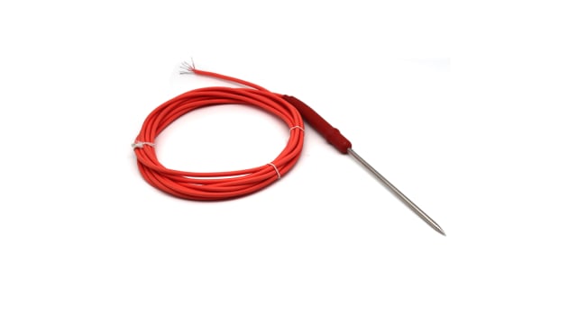 Prosensor PT100 Temperature Tip Probe, 5mm Dia, 150mm Long, 3 Wire, Probe, Class A +250°C Max | SAPS51502-3M