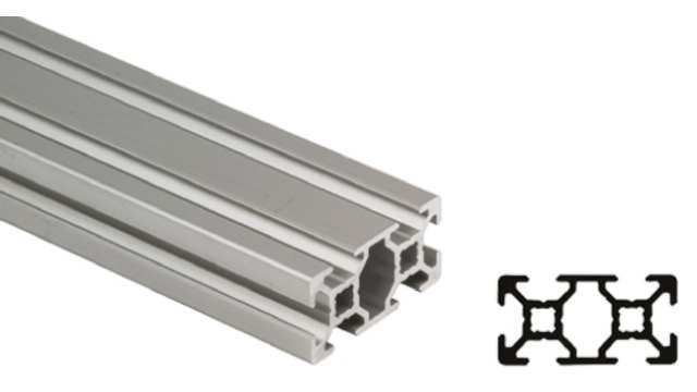 Bosch Rexroth Silver Aluminium Strut Profile 20 x 40 mm 6 mm Groove, 3000 mm Length,  Series MGE 13.2 | 3842992891/3000