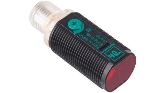 Pepperl + Fuchs Through Beam Photoelectric Sensor, Barrel Sensor, 20 m Detection Range | GD18/GV18/59/102/115