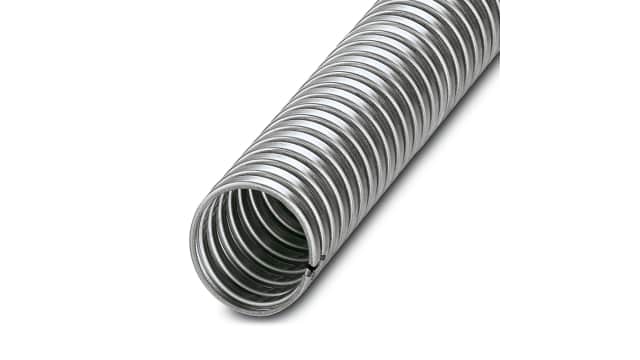 Phoenix Contact 10 m Silver Cable Cover in Galvanised Steel, 31 mm ID | 3240700