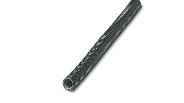 Phoenix Contact 10 m Black Cable Cover in Coated Galvanised Steel, Polyvinyl Chloride, 7 mm ID | 3240867