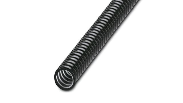 Phoenix Contact 10 m Black Cable Cover in Polyvinyl Chloride, Coated Galvanised Steel, 17 mm ID | 3240870