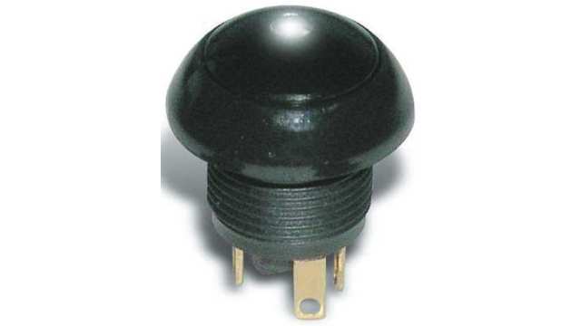 Otto P9 Series Illuminated Push Button Switch, Momentary, Panel, 20 mm Cutout, SPDT, Black LED, IP68, 28 V 115 V | LP9-11131F22