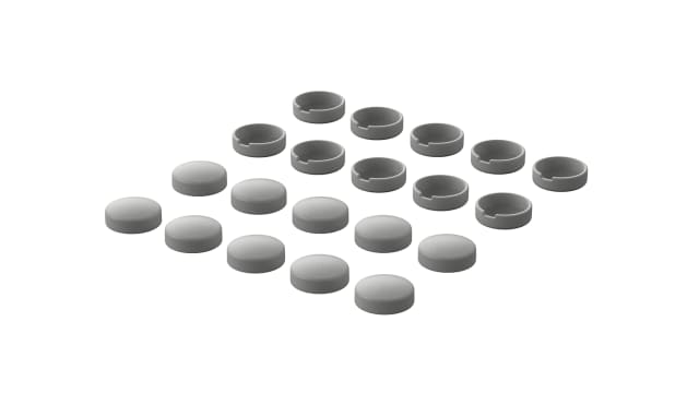 Bopla ABS Screw Cover for Use with Streamline Enclosures, 7.5 x 7.5 x 2.8mm | 82800010 BS SA