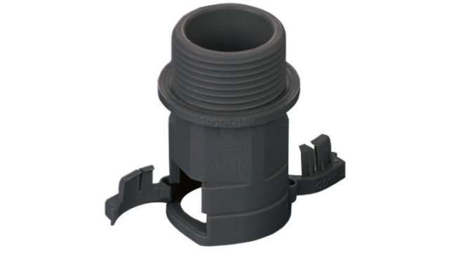 PMA Type Gerade/Type Straight Black, Conduit Fitting, 16 mm Nominal Size, M16, Polyamide 6, Black IP66  rating | ALND-M162