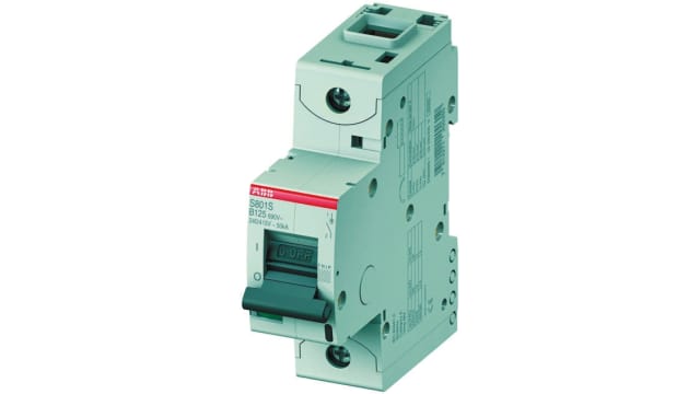 ABB High Performance S800S Miniature Circuit Breaker, 1-Pole, 63 A, Type D, 690 V AC, 250 V DC, 50 kA Breaking Capacity | 2CCS861001R0631  S801S-D63