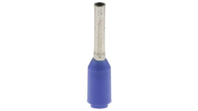 Weidmüller Insulated Crimp Bootlace Ferrule, 12 mm Pin Length, 4.5 mm Pin Diameter, Blue 7 AWG Wire Size | 9021940000