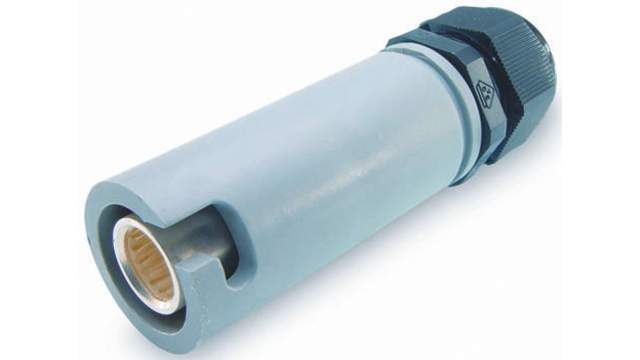 ITT Cannon, Veam Snaplock IP65 Grey Cable Mount 1P Mains Connector Socket, Rated At 250A, 1.0 kV | SNLF-S-C50-25L-GY