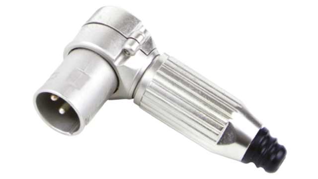 Switchcraft Cable XLR Connector, Right Angle Male, 3 Way, Silver Plating | R3M