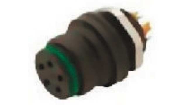 binder Circular Connector, 12 Contacts, Panel Mount, Miniature Connector, Socket, Female, IP67, 720 Series | 99-9136-00-12