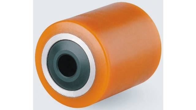 Tente Yellow Polyurethane Sealed Bearings Trolley Wheel, 1600 kg | ETX 085X80-Ø20 NL85 TYPE E