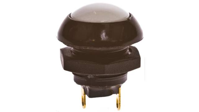 Otto P9 Series Push Button Switch, Momentary, Panel, 0.505 in Cutout, SPDT, White LED, IP68, 28 V 115 V | P9113129W