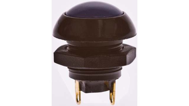 Otto P9 Series Push Button Switch, Momentary, Panel, 0.505 in Cutout, SPDT, Blue LED, IP68, 28 V dc 115 V ac | P9113126W
